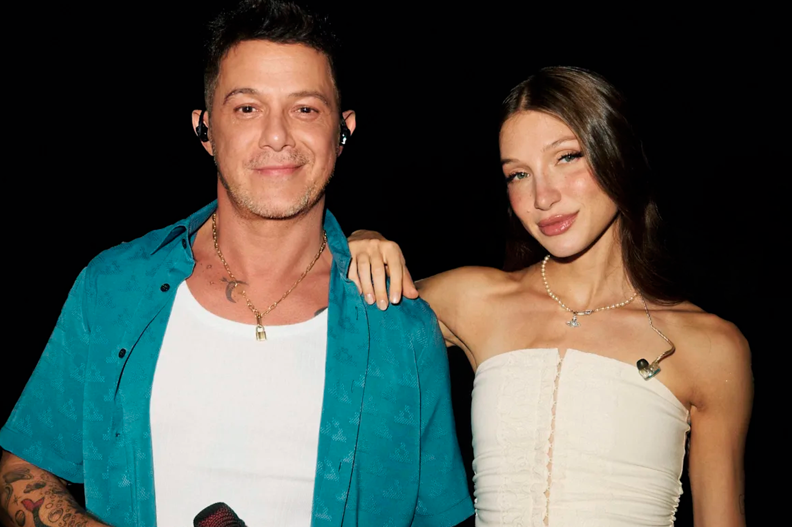 YAMI SAFDIE junto a ALEJANDRO SANZ